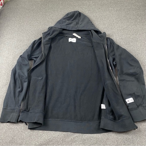 Adidas Reigning Champ Collab Black Full Zip Sweatshirt Hoodie Men’s Size Large - Picture 3 of 12